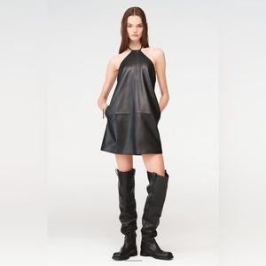 Steven Meisel by Zara mini leather dress